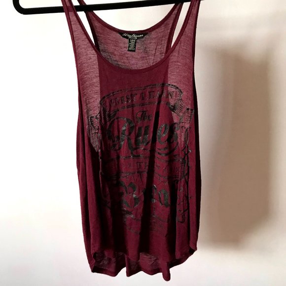 Urban Planet Burgundy Graphic Tank - Picture 2 of 3